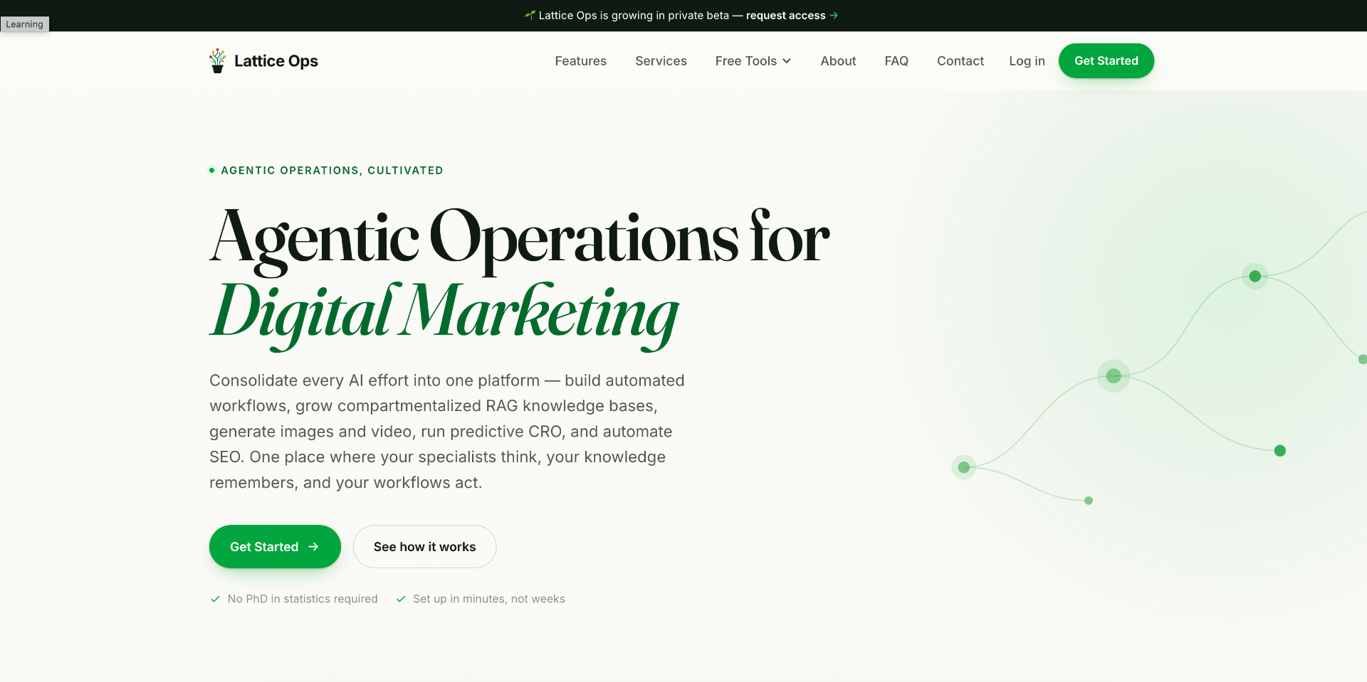 Lattice Ops product interface